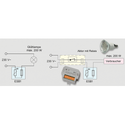 Einschaltstrombegrenzer ESB1 für HomeMatic Aktoren