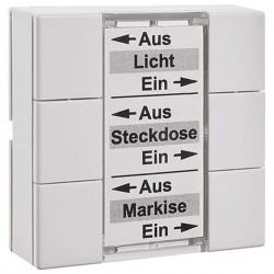 Funk-Wandtaster IP 6-fach Aufputzmontage