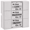 Funk-Wandtaster IP 6-fach Aufputzmontage