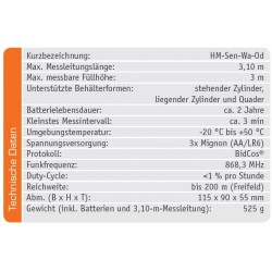 Kapazitiver Füllstandsmesser HM-Sen-Wa-Od (Bausatz neu)