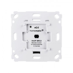 Homematic IP Smart Home Wandtaster für Markenschalter, 2-fach HmIP-BRC2
