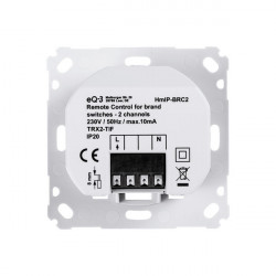 Homematic IP Smart Home Wandtaster für Markenschalter, 2-fach HmIP-BRC2