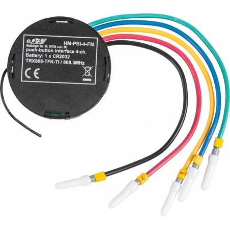 Funk-Taster-Schnittstelle 4-fach für Schalterunterputzdosen